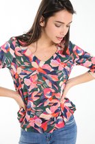 Cassis Dames T-shirt met bloemenprint - T-shirt - Maat 38