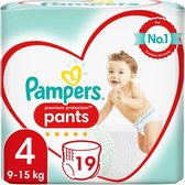 2x Pampers - Premium Protection Pants 4 (19 stuks/doos)