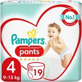 2x Pampers - Premium Protection Pants 4 (19 stuks/doos)