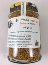 Honingland : - 500 gram pot - met Stuifmeelkorrels, Pollen de fleurs, Bijenpollen, Stuifmeelpollen.