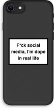 Case Company® - iPhone 8 hoesje - I'm dope - 100% Biologisch Afbreekbaar - Duurzaam - Biodegradable Soft Case - Milieuvriendelijke Print op Achterkant - Zwarte Zijkanten - Bescherming Over de