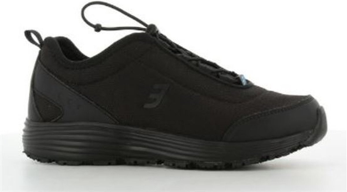 Safety Jogger Oxypas Maud OB Veterloos Sneaker SlipvastSRA Zwart – Maat 38