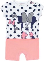 Minnie Mouse - Baby romper boxpakje - 100% Katoen - Wit/Roze - Maat 12 mnd (80 cm)