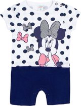 Minnie Mouse - Baby romper boxpakje - 100% Katoen - Wit/Blauw - Maat 18 mnd (86 cm)