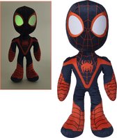 Disney - Spiderman Miles Morales - Glow in the Dark Ogen - 50 cm - Knuffel