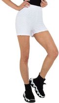 Fashion korte broek / sportbroek wit L/XL