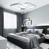 Elfeland-Plafonnieres Wandlamp-Dimbare Plafondlampen-220V 3000~6000K-voor badkamer, slaapkamer, balkon, keuken en woonkamer-Vierkant-Wit