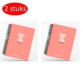 Studio Stationery Pink Notebook (2 stuks) - Notitieboek - Notitieblok - Notitieboek a4 - Back to School - School