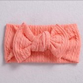 Baby haarband elastisch | meisjes haarband | koraal | kinderhaarband | hoofdband | knitted