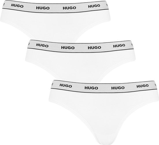 Hugo Boss Mesdames 3P slip HUGO blanc - L