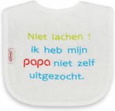 slabber Papa niet zelf uitgezocht 40 cm katoen wit