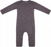 jumpsuit Dots junior katoen grijs/wit maat 80