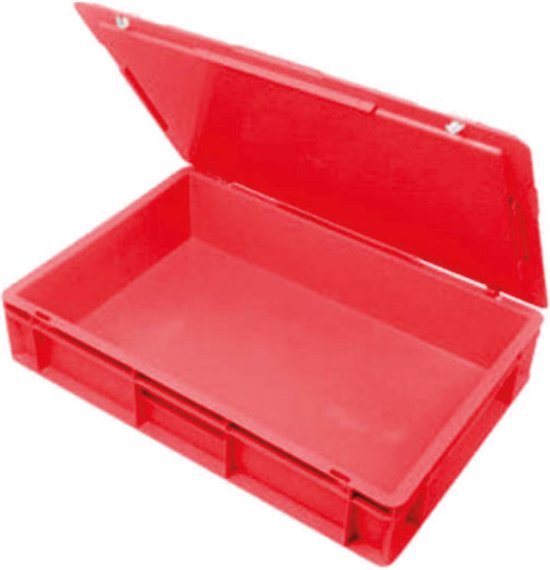 Stapelboxenset 20 X Stapelbox Met Deksel 155 100 70 Mm Zichtbox Opslagbox Rood 689250273