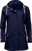 regenjas dames polyester marineblauw 42