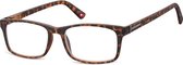 leesbril MR73A rechthoekig turtle bruin sterkte +1.50