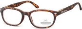 leesbril rechthoekig bruin turtle sterkte +1,50 (box70)