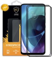 3-Pack Motorola Moto G71 Screenprotectors - MobyDefend Gehard Glas Screensavers - Zwarte Randen - Screen Protectors - Glasplaatjes Geschikt Voor: Motorola Moto G71