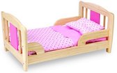 Pintoy P07541 Groot Houten Poppenbed 53cm