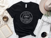 Lykke Aged to Perfection  T-shirt| Vintage 1982| 40 jaar| Unisex T-shirt | Heren – Dames| Maat M