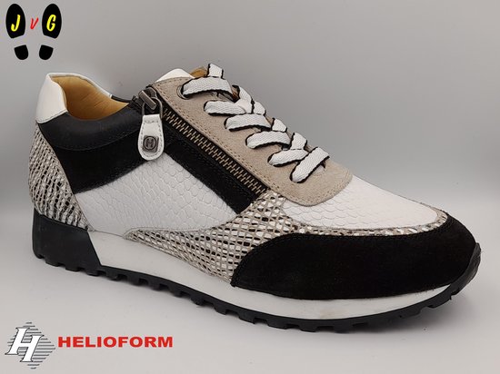 Beide Fonkeling Krijgsgevangene Helioform dames sneaker, H322 wit/zwart/combi, Maat 37 | bol.com