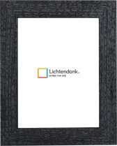 Fotolijst - Zwart Houtskool  - Fotomaat 13x18 - Ontspiegeld glas - Art.nr. 10109921613181