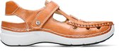 Wolky Comfortschoenen Rolling Sun oranje leer