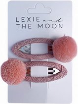 haarspeldjes Pom Pom meisjes roze 2 stuks