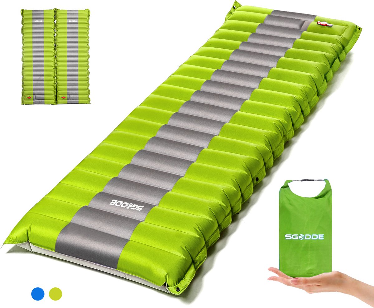 Opblaasbaar Slaapmat Easy 3D Premium Flex - 1 pers - inclusief USB-pomp SKANDIKA