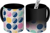 Magische Mok - Foto op Warmte Mokken - Koffiemok - Cirkel - Design - Pastel - Magic Mok - Beker - 350 ML - Theemok