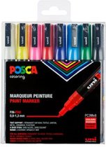 Posca set PC3Mx8 fijn standaardkleuren