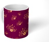 Mok - Koffiemok - Zaden - Patronen - Abstract - Mokken - 350 ML - Beker - Koffiemokken - Theemok