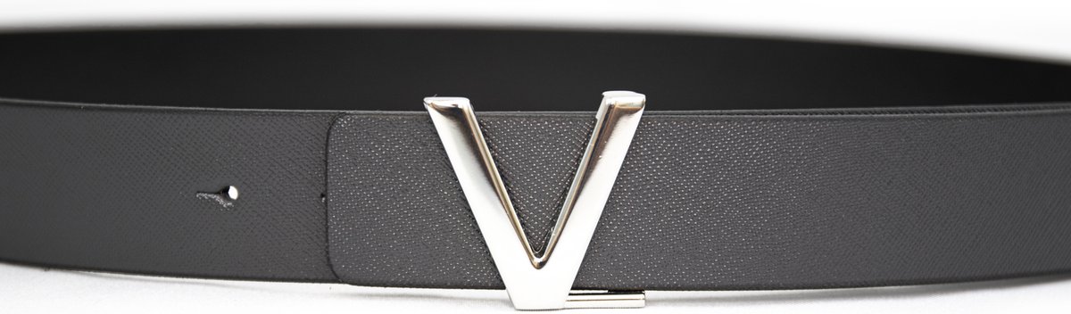 Valentino Bags Heren GINKGO Kledingriem - Antraciet / Zilver 110 CM