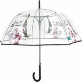 paraplu automatisch dames 89 cm transparant