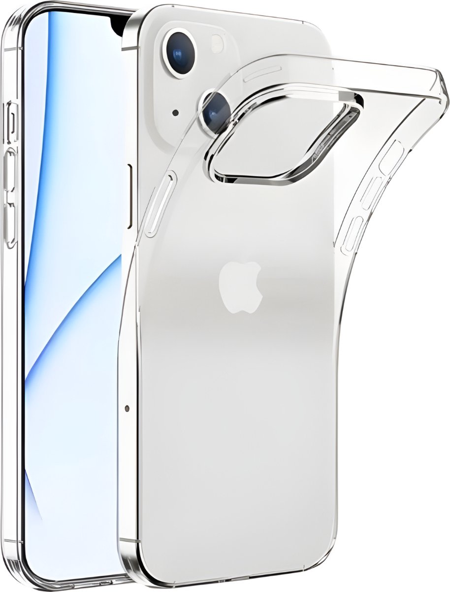 Fooniq Silicone Hoesje Transparant - Geschikt Voor Apple iPhone 13
