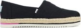 Toms Espadrilles Dames / Instapper / Damesschoenen - Canvas   - Alpargata Platfrm - Zwart - maat 37.5