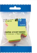 Info Notes IN-5827-39 Info Shaped Sticky Notes 67x68 'pijl' Assorti 200 Vel