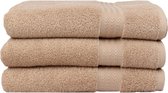 Rainbow Collection Badhanddoek - Badlaken beige set van 2 stuks 70x140cm 500gr