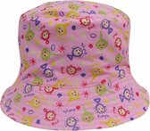 zonnehoed junior textiel roze maat 52
