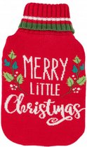 kruik Merry Christmas 30 x 20 cm acryl/rubber rood