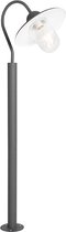 QAZQA kansas - Moderne Staande Buitenlamp | Staande Lamp voor buiten - 1 lichts - H 120 cm - Donkergrijs - Buitenverlichting
