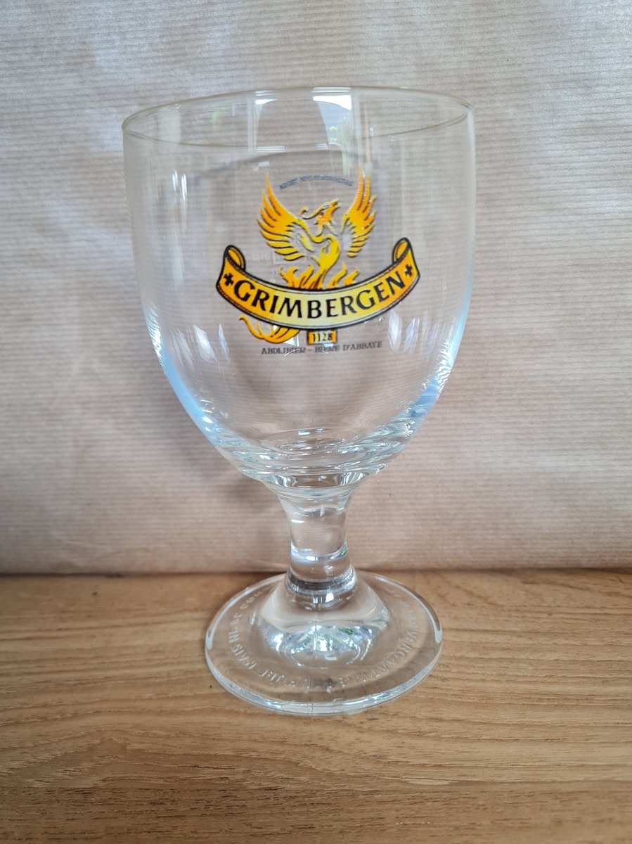Grimbergen bierglas 33 cl - medium set van 2 glazen