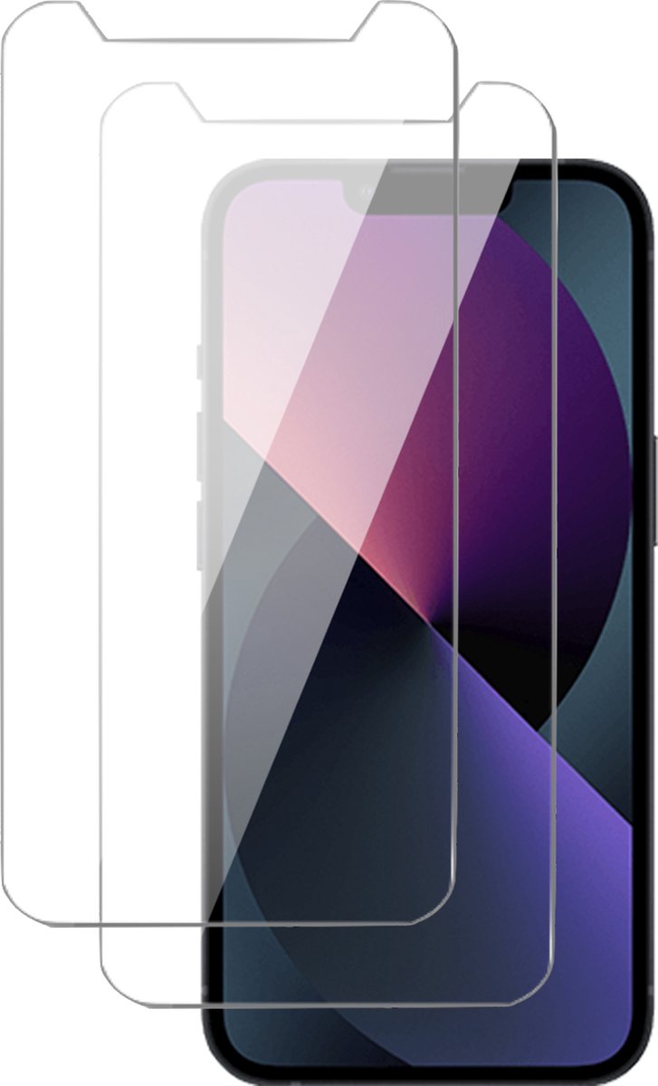 Screenprotector geschikt voor iPhone 13 / 13 Pro - Tempered Glass Screen Protector - 2 Stuks