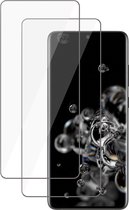 Screenprotector geschikt voor Samsung Galaxy S20 Ultra - Tempered Glass Screen Protector - 2 Stuks