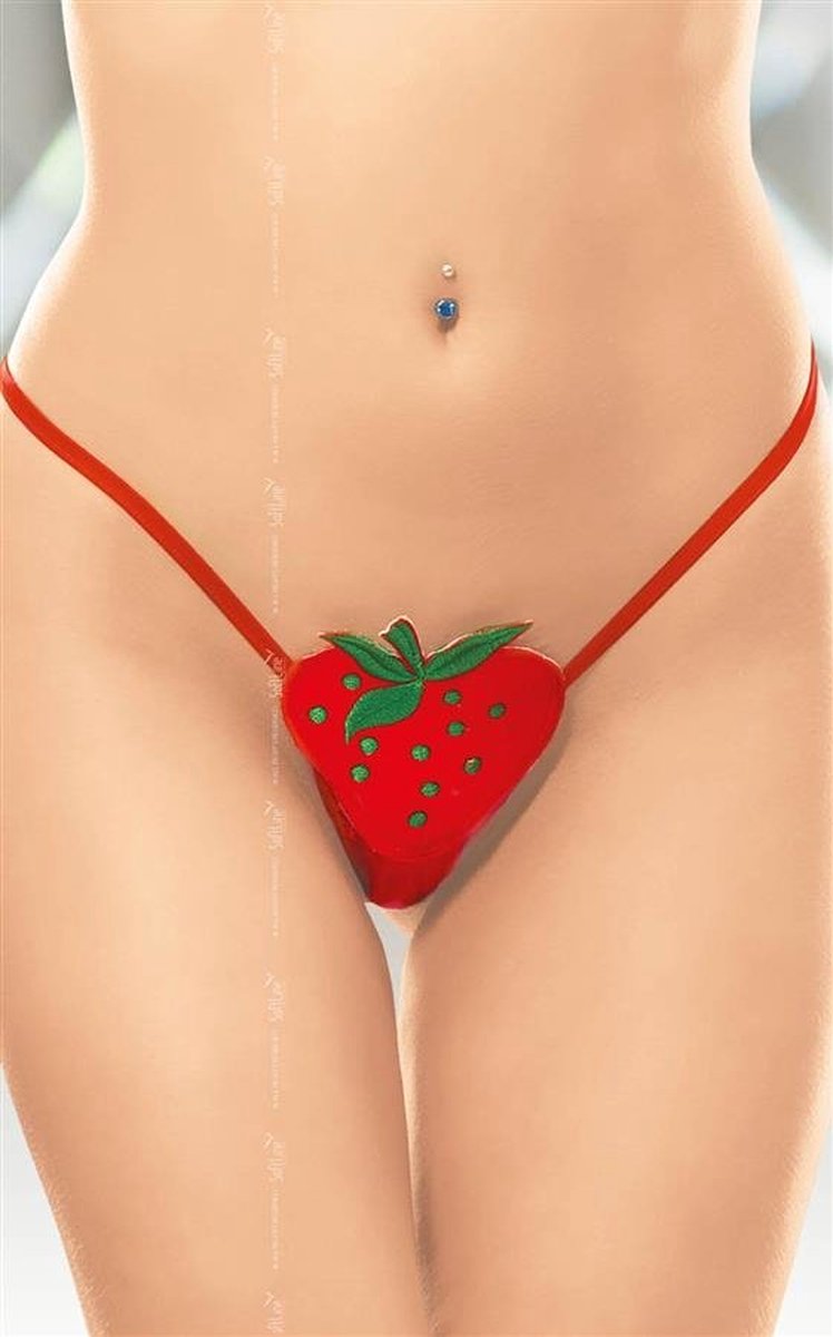 SoftLine Aardbeien string- rood S t/m L