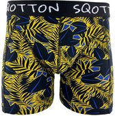 Boxershort - SQOTTON® - Jungle - Geel/Zwart - Maat L