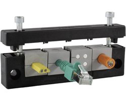 Icotek KEL-E3 Kabelinvoeringsplaat Klem-Ø (max.): 17 mm Polyamide Zwart 1 stuk(s)