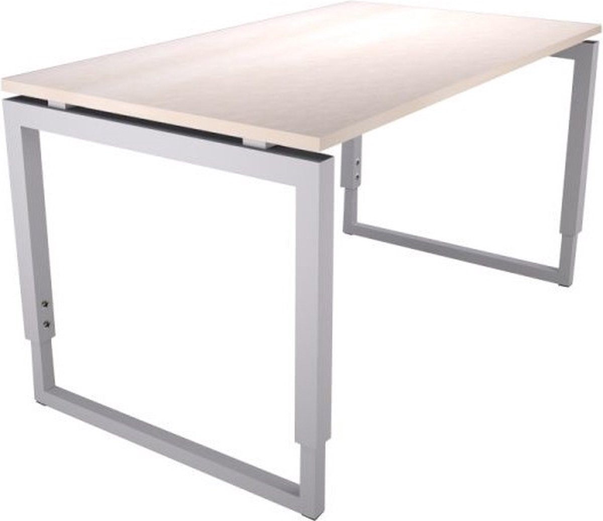 Offeco Bureau Harlow - Bureau - Bureautafel - Vergadertafel - Gaming bureau - Game bureau - Computertafel - Desk - Bureau Aluminium - Verstelbaar bureau - Gaming Desk - Bureau tafel - Bureau verstelbaar -  Wild peren  - 200x80cm