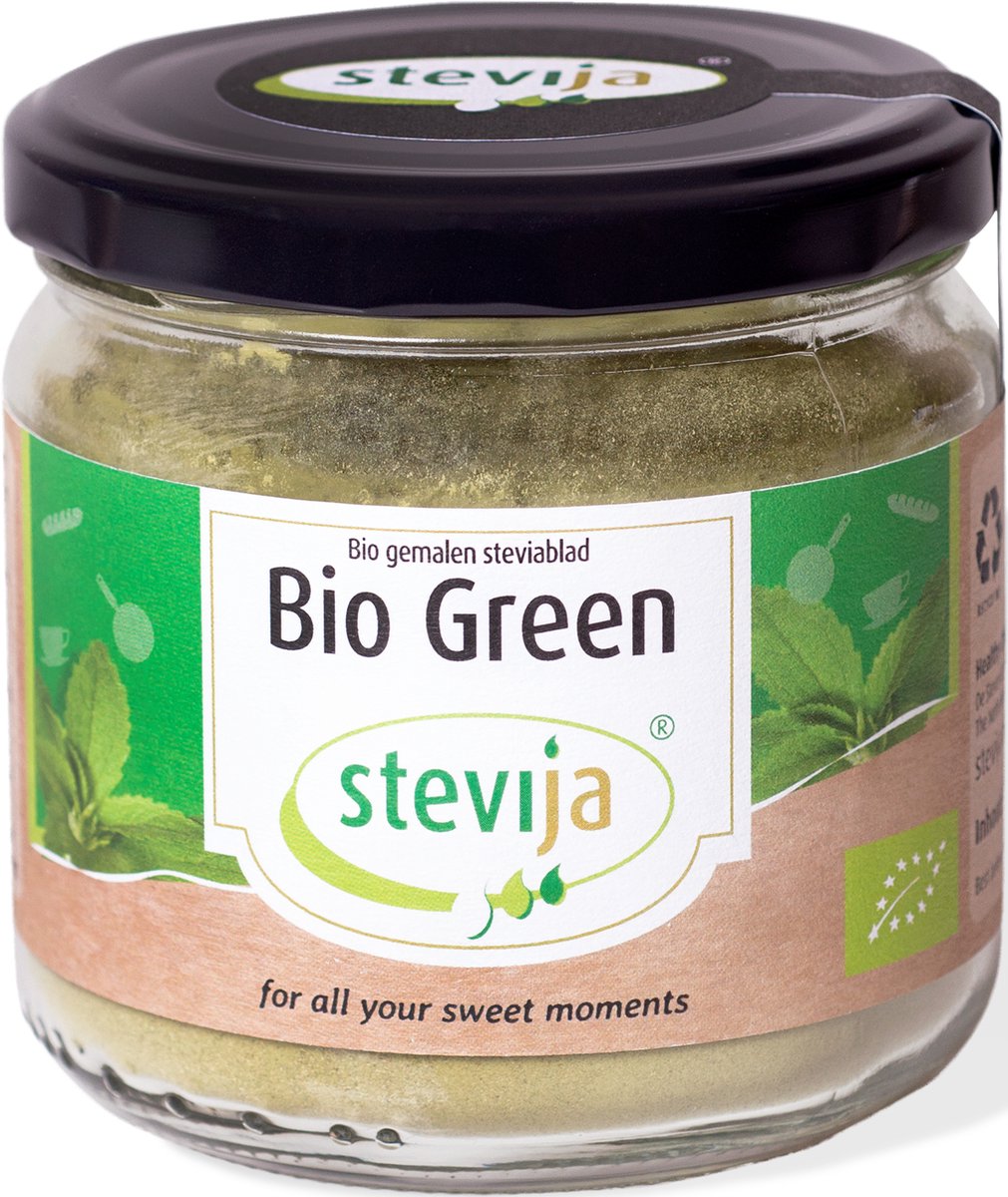 BIO Green Gemalen Steviablad (fijn) - Pot stevia: 100 gram