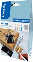 Pilot Pintor - Étiquettes Cadeaux DIY Noël - Kit de 4 Marqueurs Pilot Pintor - Pointe Fine