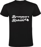 Brommers kieken Heren T-shirt | Twente | Platteland | Achterhoek | Zoenen | Zwart